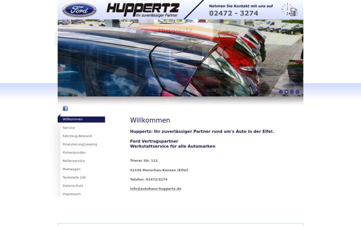 Екранна снимка на autohaus-huppertz.de