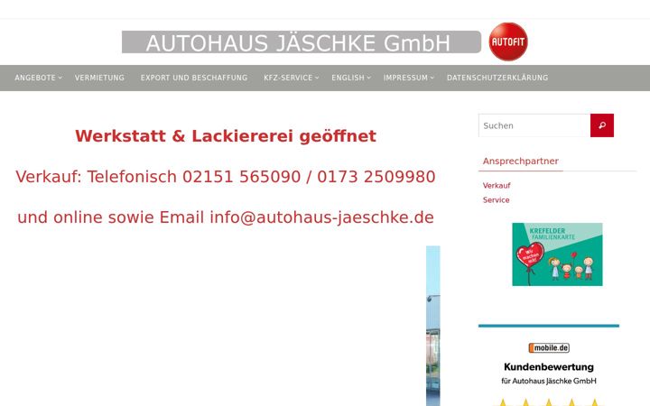 Screenshot of autohaus-jaeschke.de