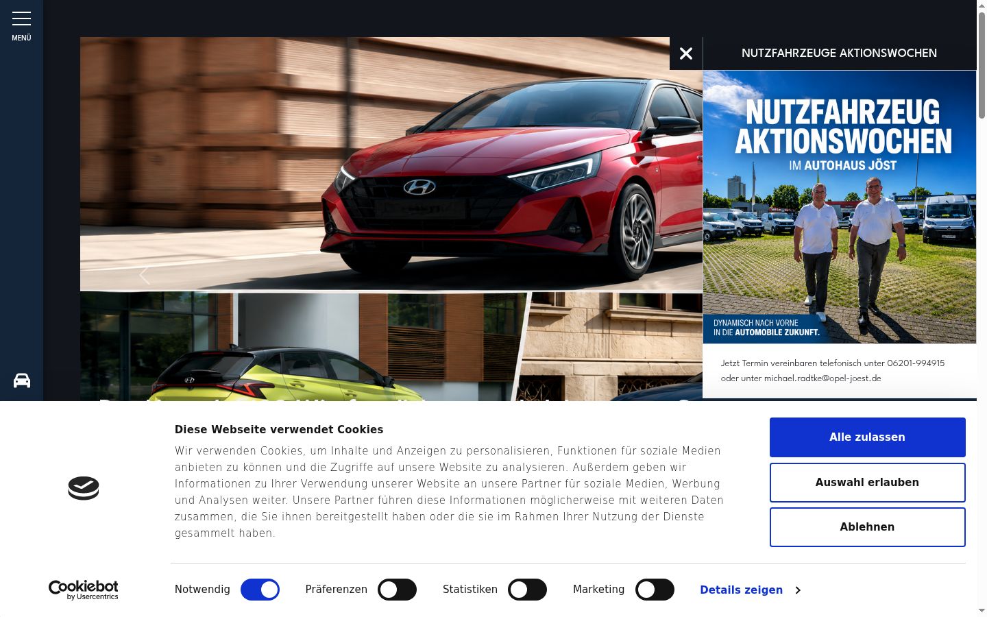 Sutikimo reklamjuostės, rodytos prieš bet kokią sąveiką, ekrano kopija