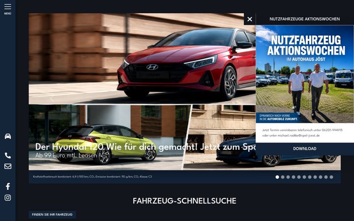 Screenshot of autohaus-joest.de