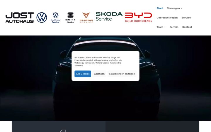 Ekrānuzņēmums no autohaus-jost.de