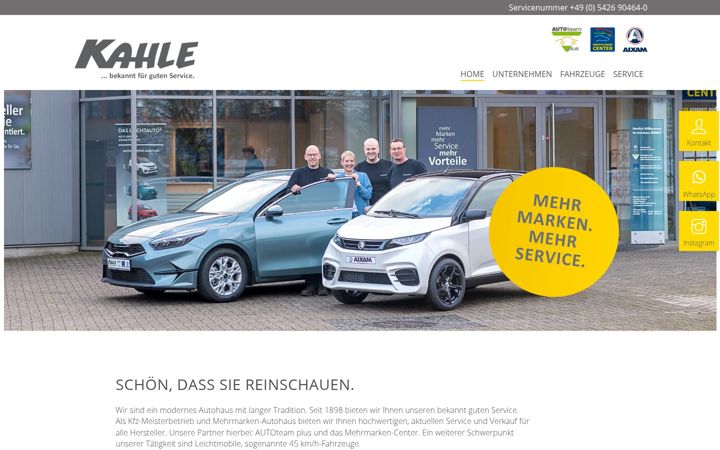 Screenshot of autohaus-kahle.de