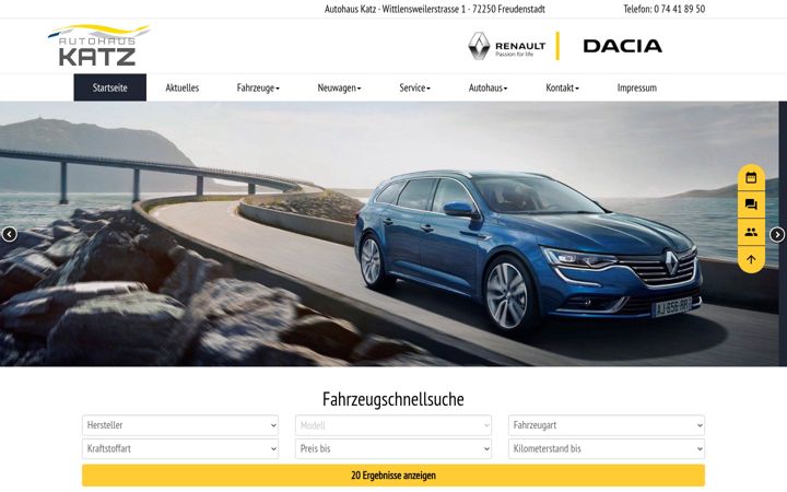 Screenshot of autohaus-katz.de