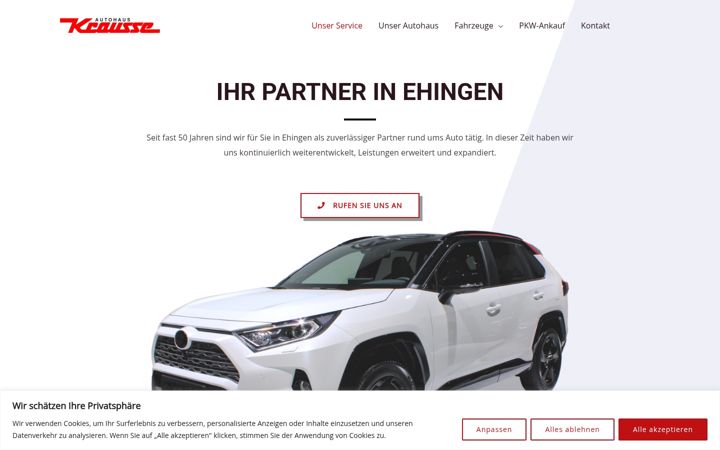 Екранна снимка на autohaus-krausse.de