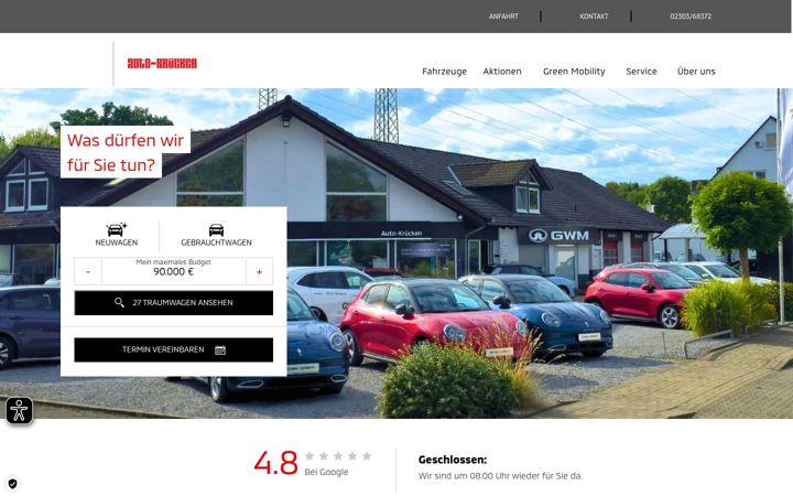 Screenshot of autohaus-kruecken.de