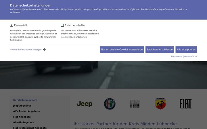Екранна снимка на autohaus-kruse-minden.de