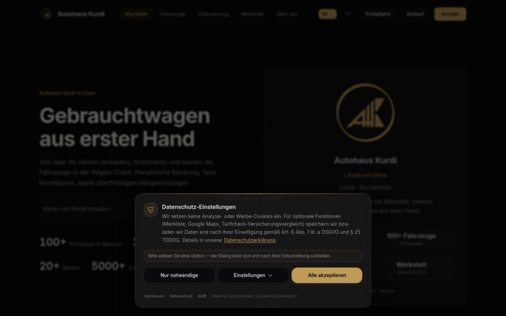 Screenshot of autohaus-kurdi.com