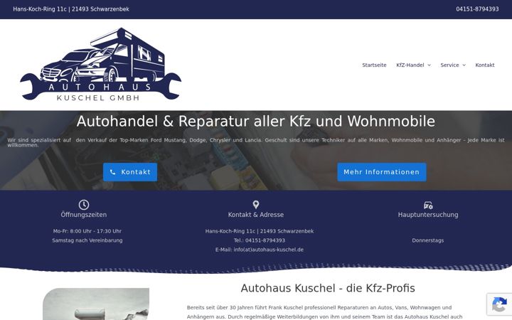Screenshot of autohaus-kuschel.de
