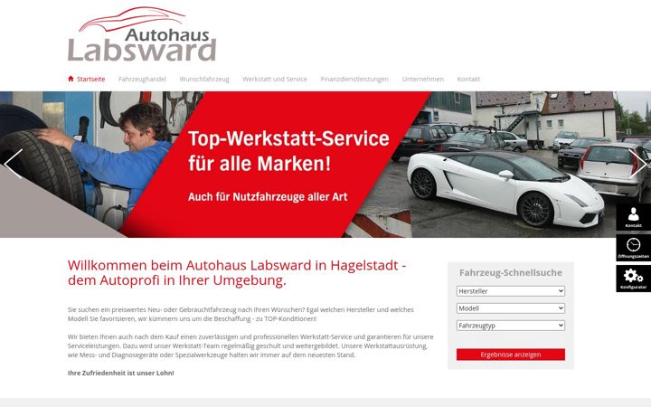 Screenshot of autohaus-labsward.de