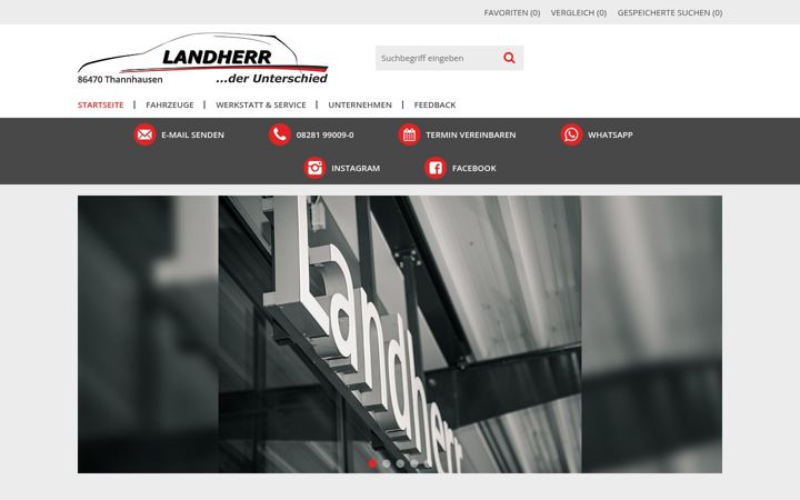 Screenshot von autohaus-landherr.de