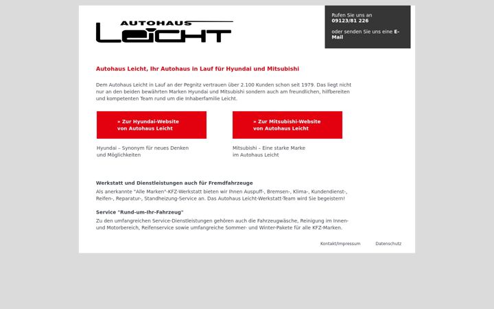 Screenshot of autohaus-lauf.de