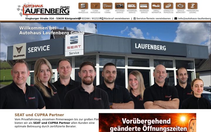 Screenshot of autohaus-laufenberg.de