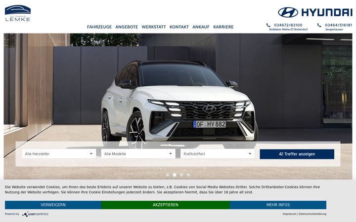 Screenshot of autohaus-lemke.de