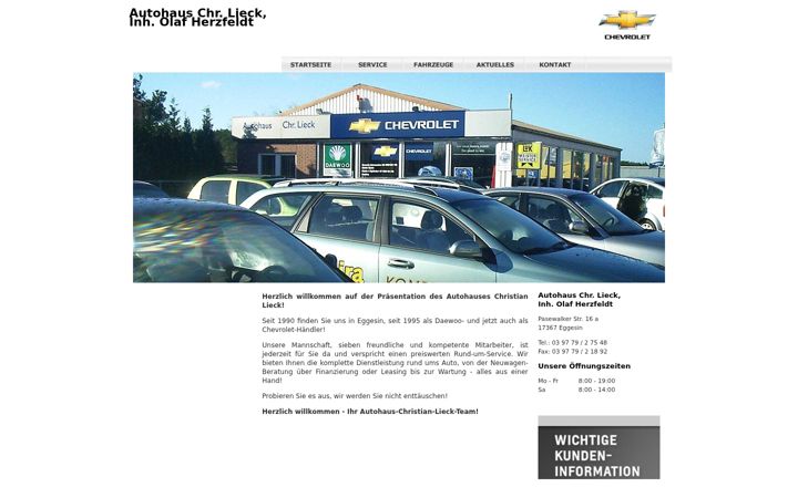 Screenshot von autohaus-lieck.de