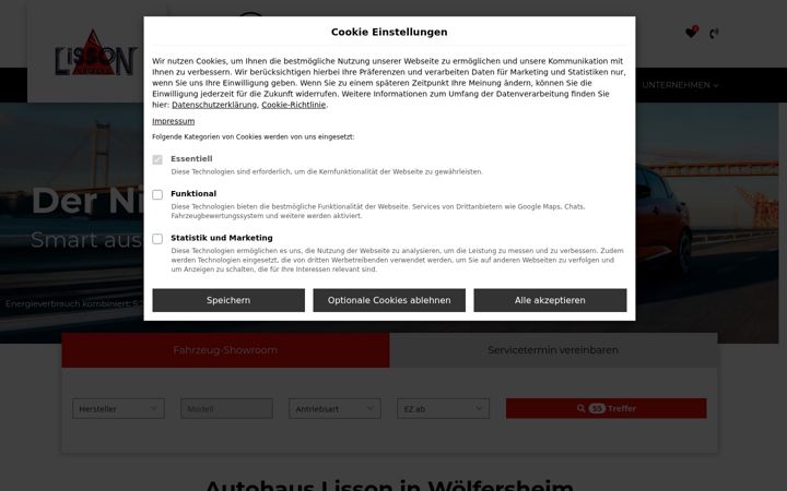 Screenshot of autohaus-lisson.de