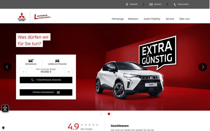 Screenshot of autohaus-lohbrunner.de
