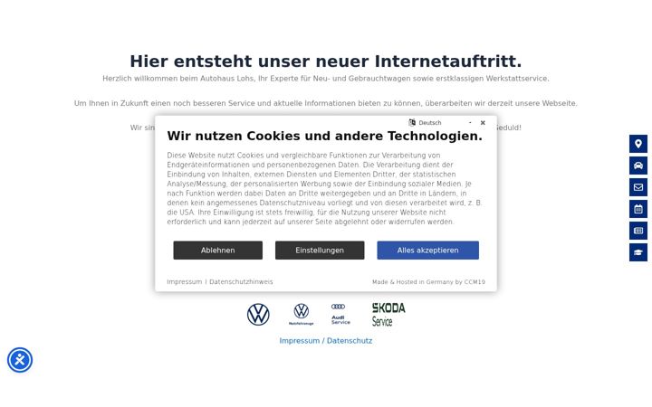 Screenshot of autohaus-lohs.de