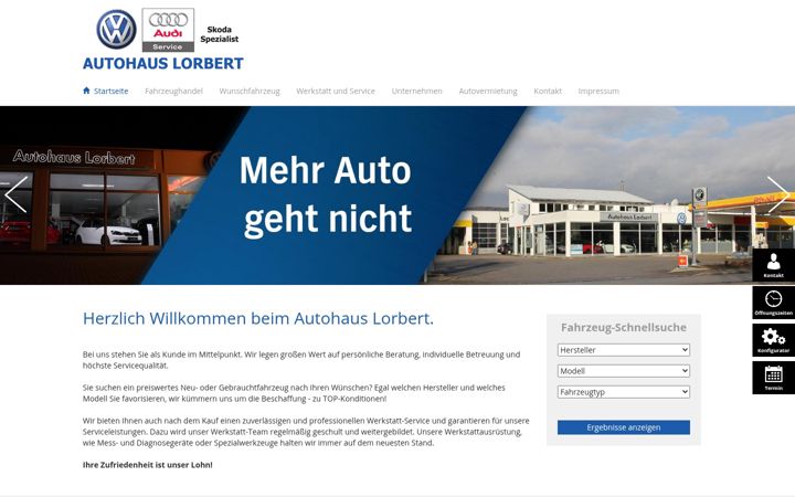 Screenshot of autohaus-lorbert.de