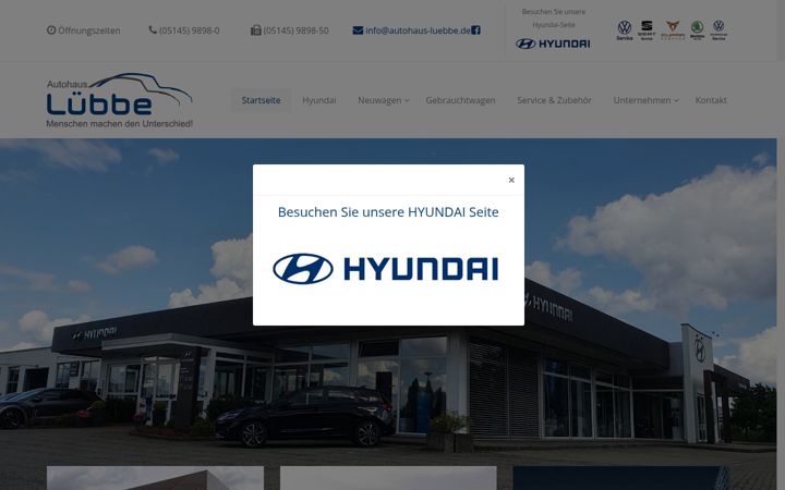 Screenshot of autohaus-luebbe.de