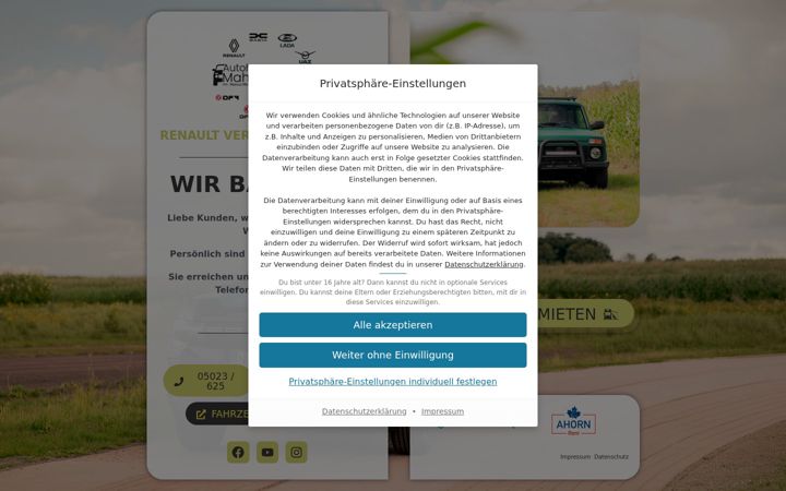 Ekrano kopija autohaus-mahlstedt.de