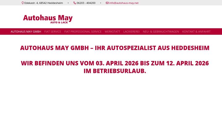 Screenshot of autohaus-may.net