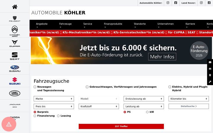 Screenshot of autohaus-metz.de