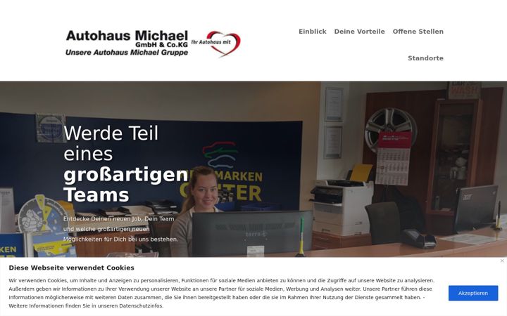 Screenshot of autohaus-michael-karriere.de