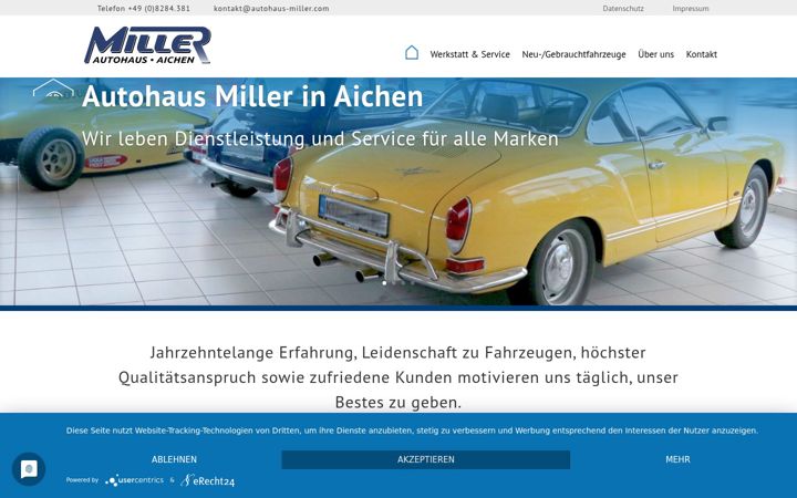 Screenshot stránky autohaus-miller.com