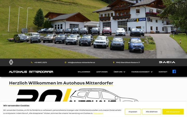 Screenshot of autohaus-mitterdorfer.at