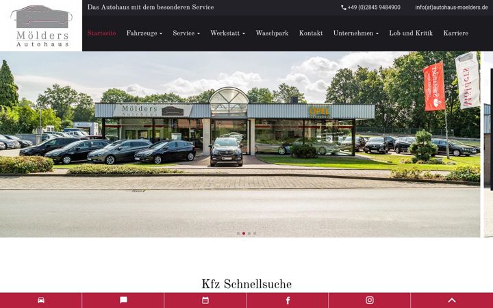 Screenshot stránky autohaus-moelders.de