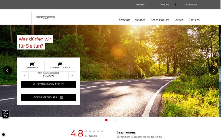 Screenshot of autohaus-muecklich.de