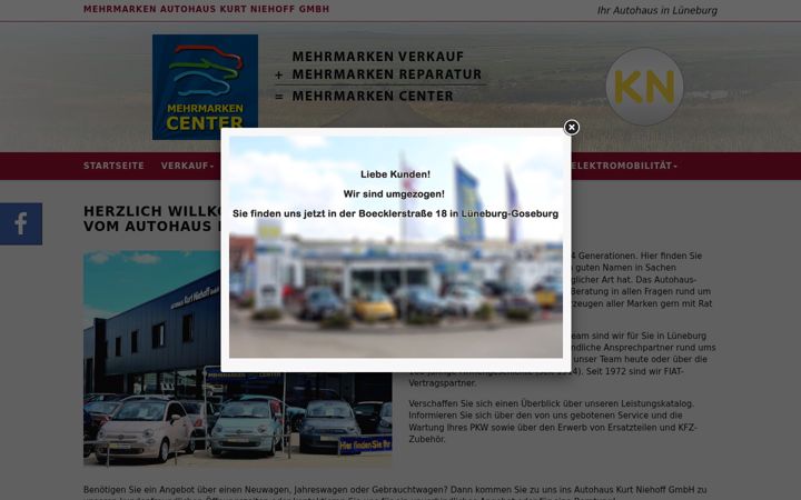 Screenshot of autohaus-niehoff.de