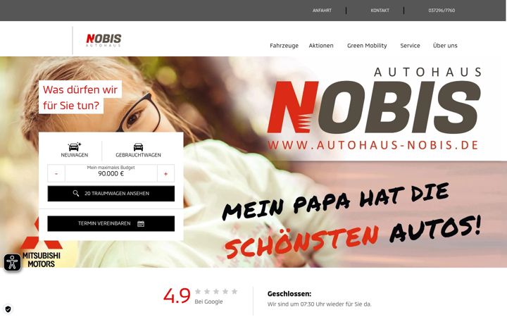 Screenshot of autohaus-nobis.de