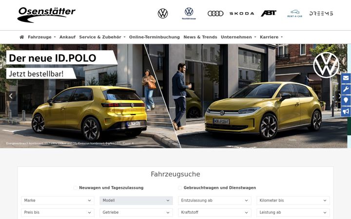 Ekrānuzņēmums no autohaus-osenstaetter.de
