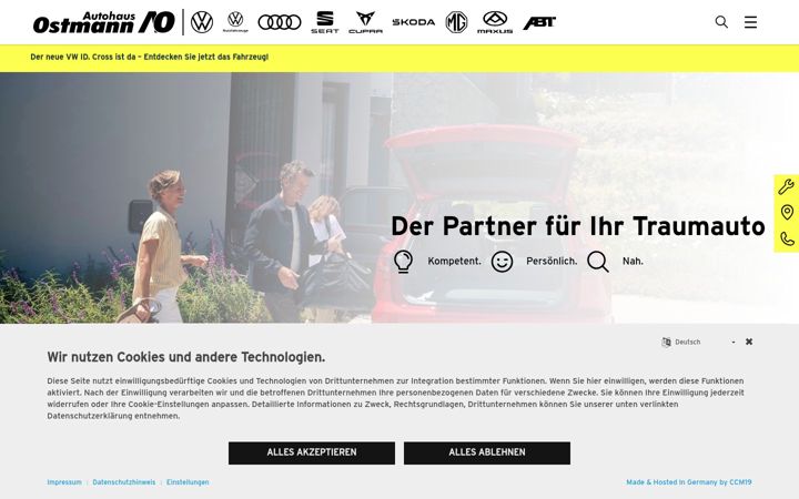 Ekrānuzņēmums no autohaus-ostmann.de