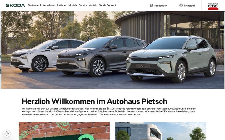 Screenshot of autohaus-pietsch.skoda-auto.de