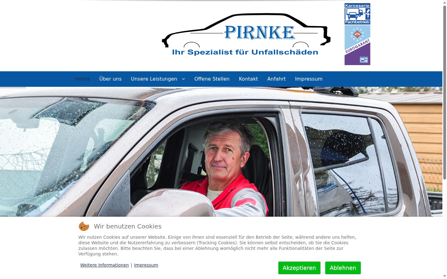 Ekrānuzņēmums ar piekrišanas baneri, kas tika rādīts pirms jebkādas mijiedarbības