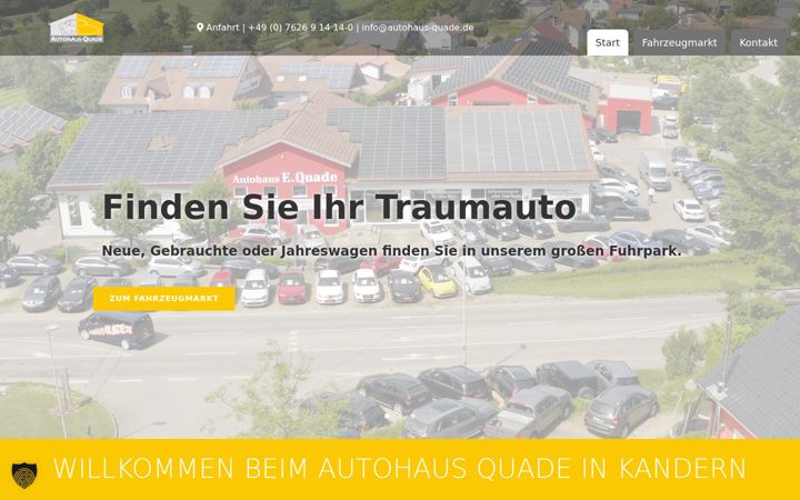 Screenshot of autohaus-quade.de