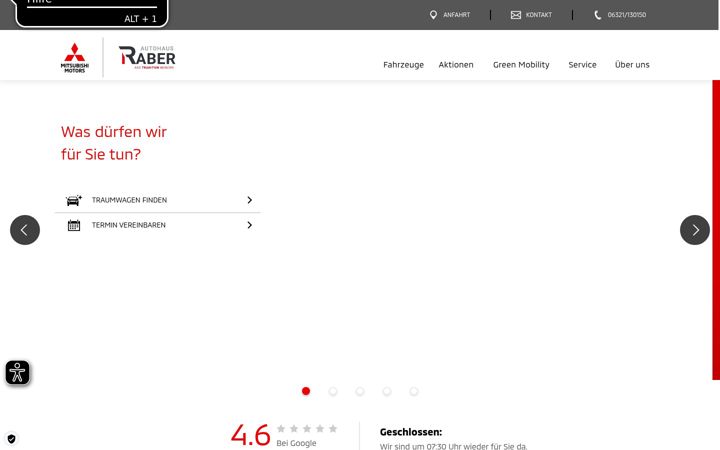Screenshot of autohaus-raber-neustadt.de