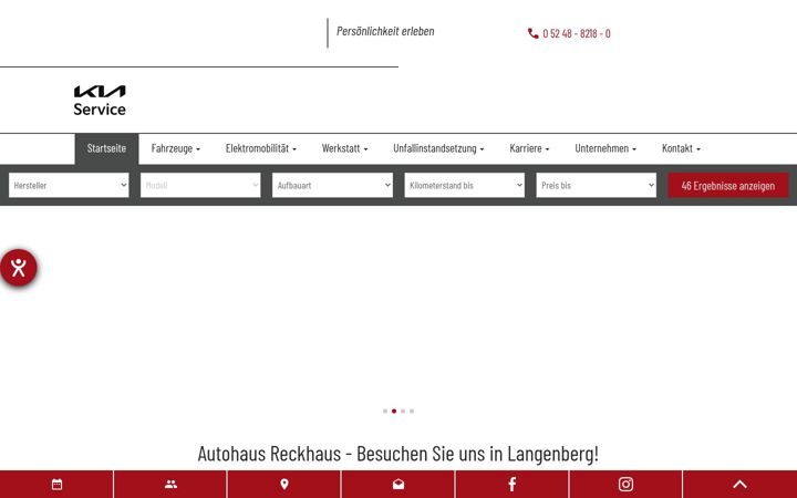 Екранна снимка на autohaus-reckhaus.de