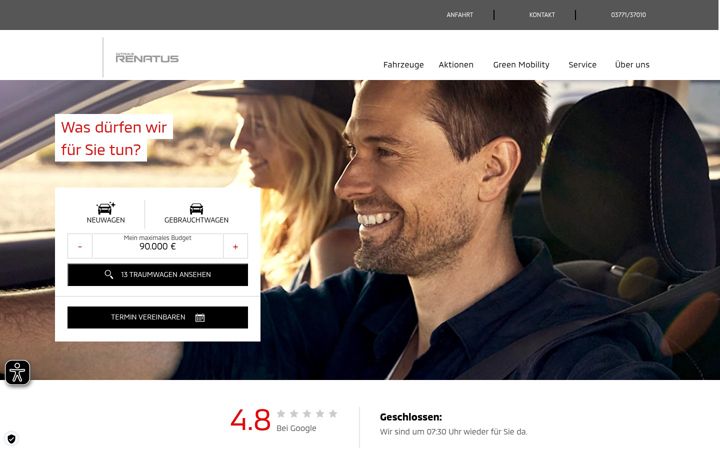 Екранна снимка на autohaus-renatus.de