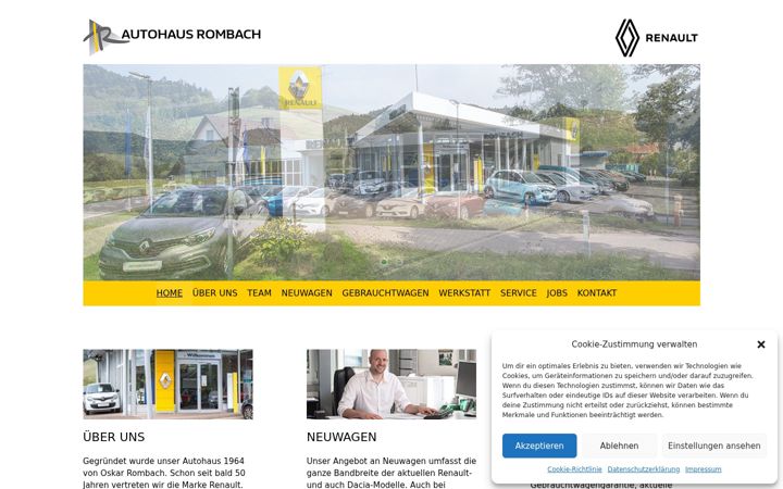 Skärmbild av autohaus-rombach.de