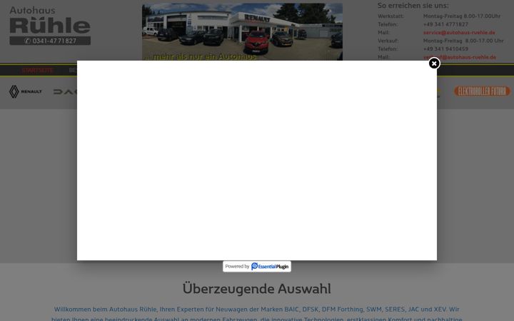 Képernyőkép: autohaus-ruehle.de