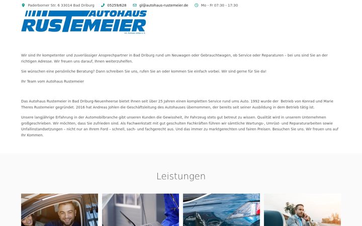 Screenshot of autohaus-rustemeier.de