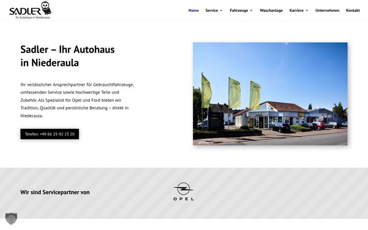 Screenshot of autohaus-sadler.de
