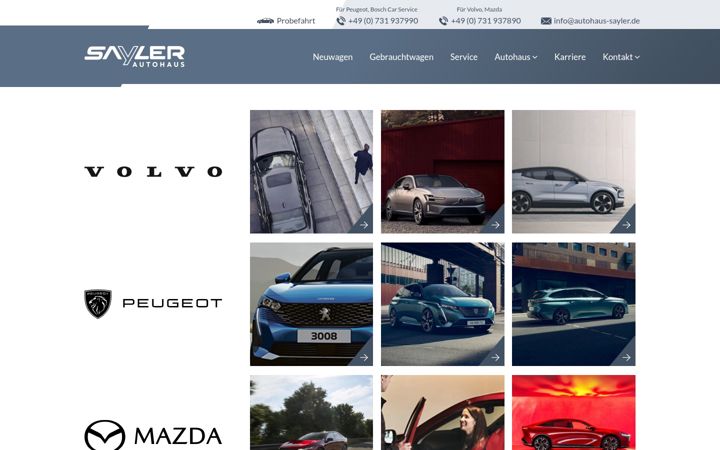 Screenshot of autohaus-sayler.de