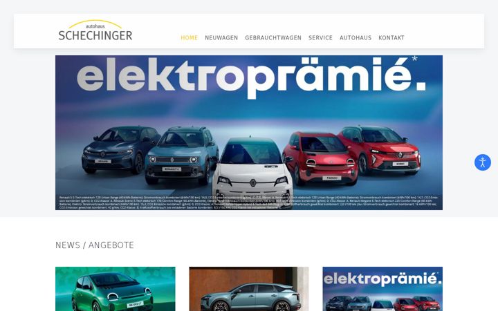Screenshot of autohaus-schechinger.de