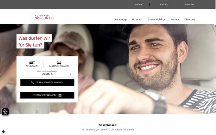 Screenshot of autohaus-schlunski.de