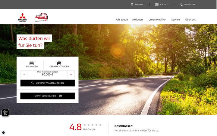 Screenshot of autohaus-schmid-gmbh.de