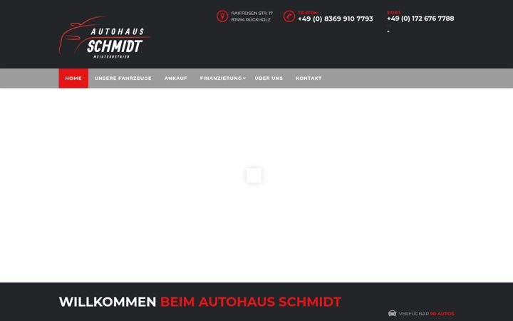 Ekrānuzņēmums no autohaus-schmidt.de